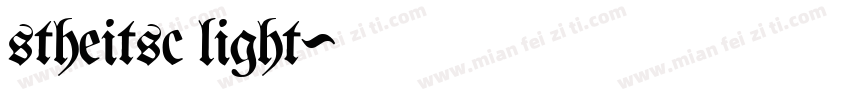 stheitsc light字体转换